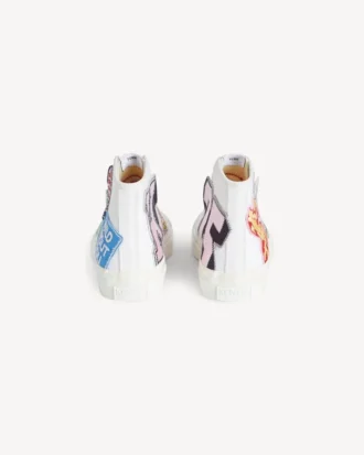 Kenzo Hoshi’ Pamuklu Kanvas Yüksek Bilekli Sneaker