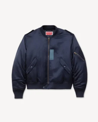 Kenzo Jungle Poem’ Karışık Keten Cinsiyetsiz Bomber Ceket