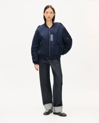 Kenzo Jungle Poem’ Karışık Keten Cinsiyetsiz Bomber Ceket