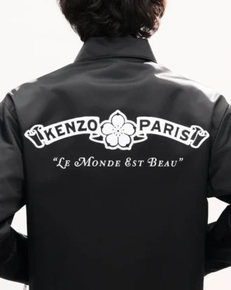 Kenzo Paris Emblem’ Kaplamalı Naylon Fermuarlı Coach Ceket