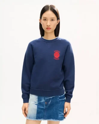 Kenzo Paris Emblem’ Nakışlı Pamuklu Sweatshirt