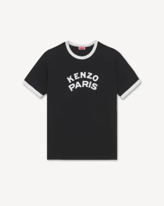 Kenzo Paris Emblem’ Pamuklu Dar Kesim Gömlek