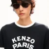 Kenzo Paris Emblem’ Pamuklu Dar Kesim Gömlek
