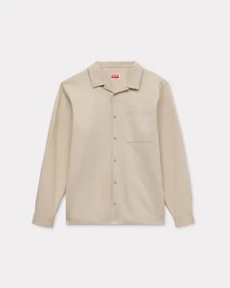 Kenzo Signature’ Herringbone Pamuklu Oversized Gömlek