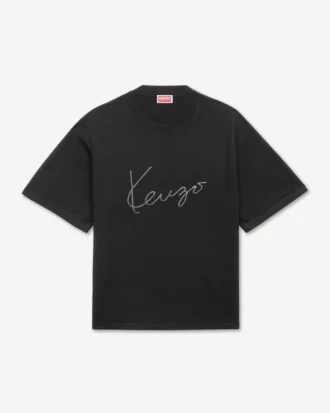 Kenzo Signature’ Nakışlı Merinos Yününden Gömlek