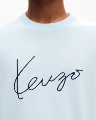 Kenzo Signature’ Nakışlı Merinos Yününden Gömlek