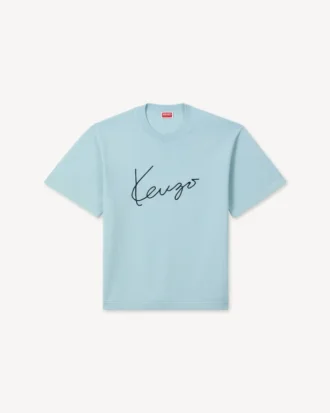 Kenzo Signature’ Nakışlı Merinos Yününden Gömlek