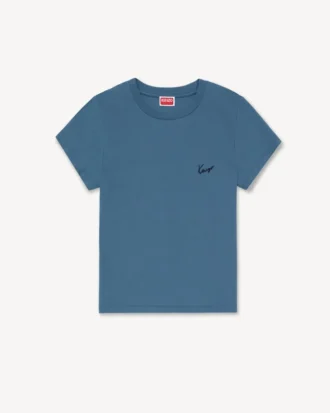 Kenzo Signature’ Nakışlı Pamuklu Gömlek