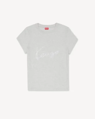 Kenzo Signature’ Nakışlı Pamuklu Gömlek