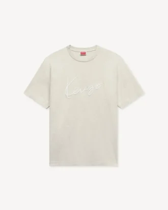 Kenzo Signature’ Nakışlı Pamuklu Gömlek