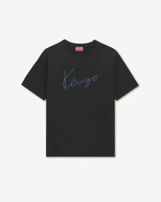 Kenzo Signature’ Nakışlı Pamuklu Gömlek