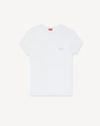 Kenzo Signature’ Nakışlı Pamuklu Gömlek