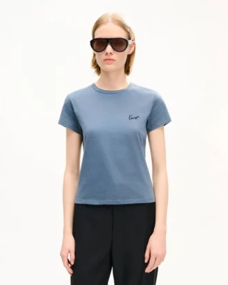 Kenzo Signature’ Nakışlı Pamuklu Gömlek