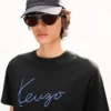 Kenzo Signature’ Nakışlı Pamuklu Gömlek