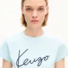Kenzo Signature’ Nakışlı Pamuklu Kısa Gömlek