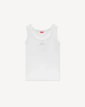 Kenzo Signature’ Nakışlı Pamuklu Tank Top