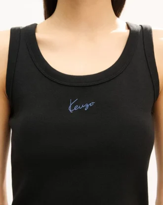 Kenzo Signature’ Nakışlı Pamuklu Tank Top