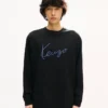 Kenzo Signature’ Nakışlı Pamuklu Uzun Kollu Gömlek