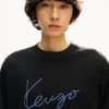 Kenzo Signature’ Nakışlı Pamuklu Uzun Kollu Gömlek