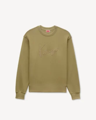 Kenzo Signature’ Pamuklu Nakışlı Sweatshirt