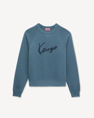 Kenzo Signature’ Pamuklu Nakışlı Sweatshirt