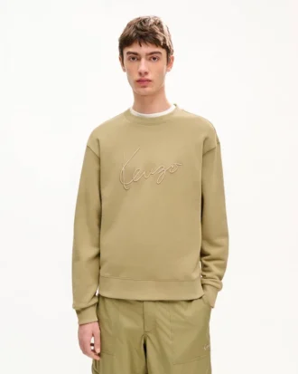Kenzo Signature’ Pamuklu Nakışlı Sweatshirt