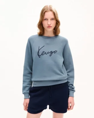 Kenzo Signature’ Pamuklu Nakışlı Sweatshirt
