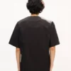 Kenzo Signature’ Pamuklu Poplin Kısa Kollu Beyzbol Gömleği