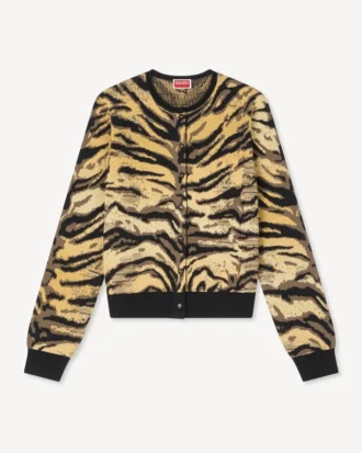 Kenzo Tiger’ Karışık Pamuk ve Yün Hırka