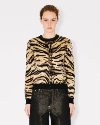 Kenzo Tiger’ Karışık Pamuk ve Yün Hırka