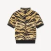 Kenzo Tiger’ Karışık Pamuk Yün Mock Neck Üst