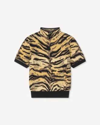 Kenzo Tiger’ Karışık Pamuk Yün Mock Neck Üst