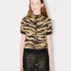Kenzo Tiger’ Karışık Pamuk Yün Mock Neck Üst