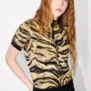 Kenzo Tiger’ Karışık Pamuk Yün Mock Neck Üst