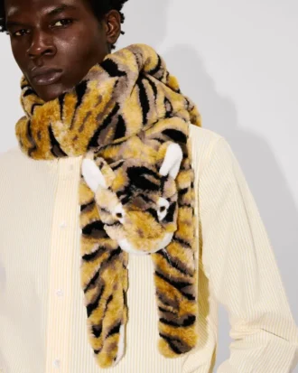 Kenzo Tiger’ Suni Kürk Eşarp
