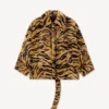 Kenzo Tiger’ Suni Kürk Oversized Paltosu