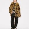 Kenzo Tiger’ Suni Kürk Oversized Paltosu