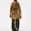 Kenzo Tiger’ Suni Kürk Oversized Paltosu
