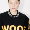 Kenzo Tiger’ Unisex Baskılı Varsity Ceket, Saf Yün