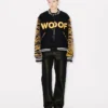 Kenzo Tiger’ Unisex Baskılı Varsity Ceket, Saf Yün