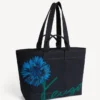 Kenzo Tulip’ Denim Benzeri Dimi Büyük Tote Çanta