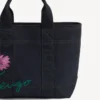 Kenzo Tulip’ Denim Benzeri Twill Küçük Tote Çanta