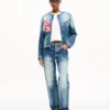 Kenzo Tulip Düz Pantolon Japon Deniminden
