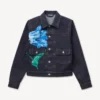 Kenzo Tulip’ Japon Deniminden Slim Plise Trucker Ceket