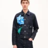 Kenzo Tulip’ Japon Deniminden Slim Plise Trucker Ceket