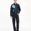 Kenzo Tulip’ Japon Deniminden Slim Plise Trucker Ceket