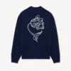 Kenzo Tulip’ Nakışlı Hırka Yün ve Pamuk