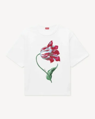 Kenzo Tulip’ Pamuklu Bol Gömlek