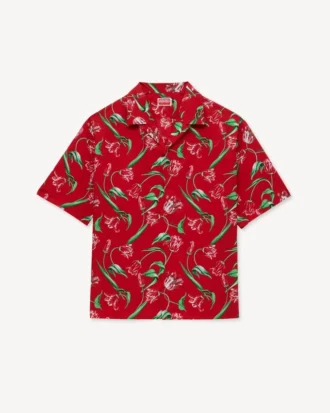 Kenzo Tulip’ Pamuklu Hawaii Kısa Kollu Gömlek