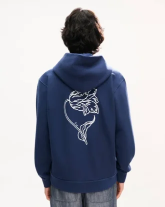 Kenzo Tulip’ Pamuklu Nakışlı Fermuarlı Kapüşonlu Sweatshirt